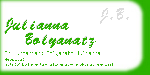 julianna bolyanatz business card